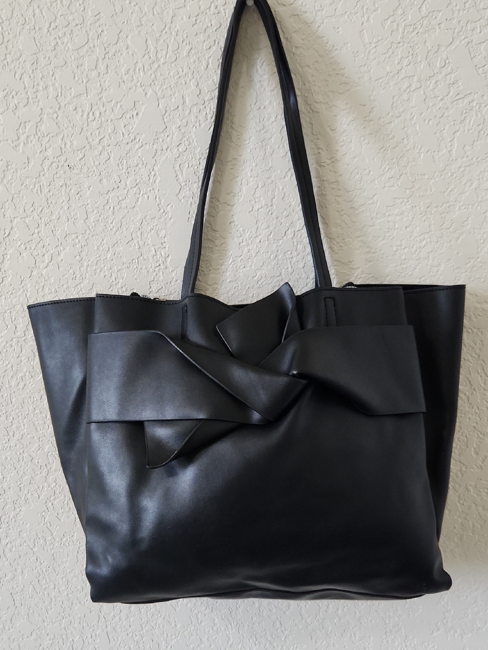 Circus Brand Black Bow-Accent Tote Bag